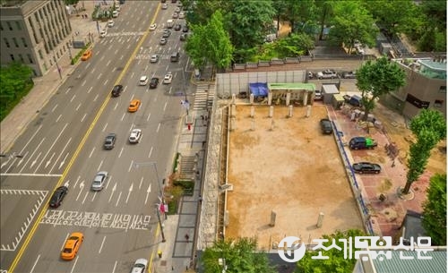 현재 국세청 별관의 남은 23개 기둥 <사진제공=서울시>