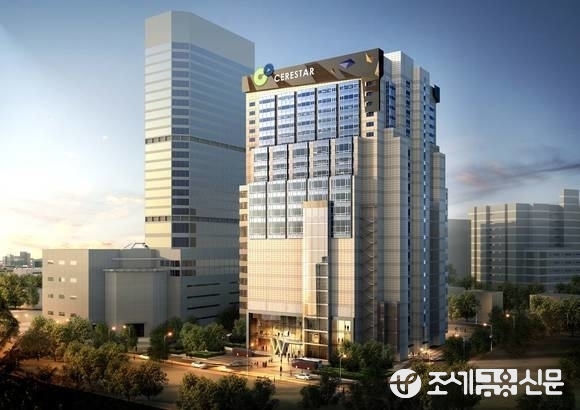 SK네트웍스가 시내면세점 입점 부지로 확정한 동대문 케레스타 투시도. <제공=SK네트웍스>