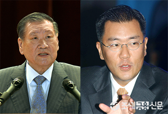 현대차, 정몽구(왼쪽)·정의선(오른쪽) 父子. 사진=현대기아자동차그룹