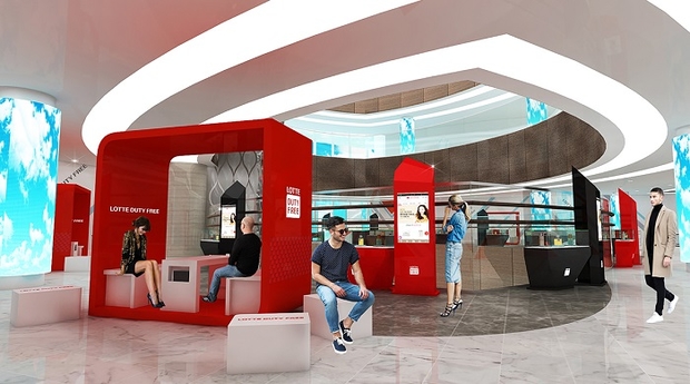 7월 4일 오픈 예정인 월드타워점 7층 고객 편의 공간에서는 롯데 인터넷면세점 또한 운영할 계획이다. <사진=롯데면세점 제공>