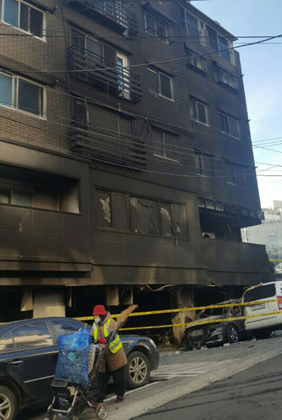 당시 화재현장 모습 / ⓒ부천시 제공