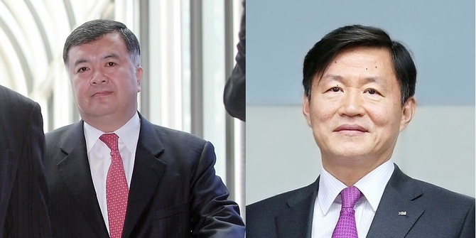 (이인규 변호사(좌)와 강남훈 홈앤쇼핑 대표(우))