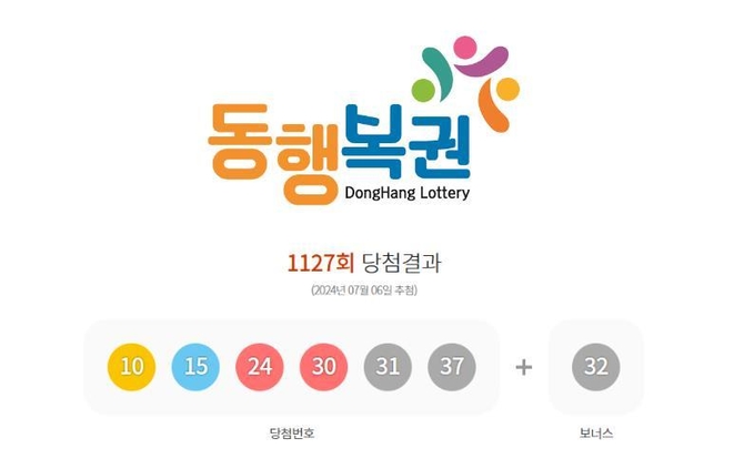 동행복권 홈페이지 갈무리
