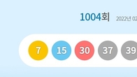 로또 제1004회 1등 '7, 15, 18, 30, 37, 39, 44'…보너스 '18'