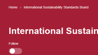 국제지속가능위, 지속가능성 공시기준 초안 발표