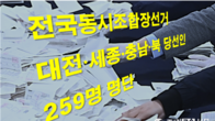 [전국동시조합장선거] 충청권 259개 조합 당선인 명단