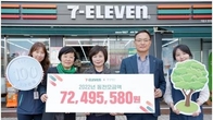 세븐일레븐, 환경재단에 동전 모금액 7200만원 전달
