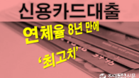 은행 신용카드 대출 연체율 8년 만에 최고치 기록