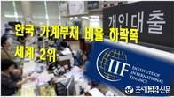 [이슈체크] '세계 최대 가계부채 국가' 오명 벗나...가계빚 하락폭 세계 2위