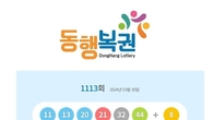 1113회 로또 1등 '11, 13, 20, 21, 32, 44'...2등 보너스 번호 '8'