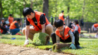 호반그룹 임직원 봉사단, 서울대공원서 환경개선 봉사