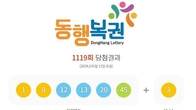 1119회 로또 1등 '1, 9, 12, 13, 20, 45'...2등 보너스번호 '3'
