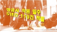 '밀수하는 항공사 직원들'...의류·가방·신발 등 5년간 119건 적발