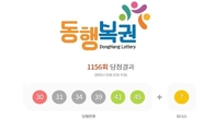 1156회 로또 1등 '30, 31, 34, 39, 41, 45'...2등 보너스번호 '7'
