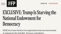 [단독] 일론 머스크, NED 예산도 끊는다