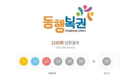 1195회 로또 1등 '3, 15, 27, 33, 34, 36'...2등 보너스번호 '37'