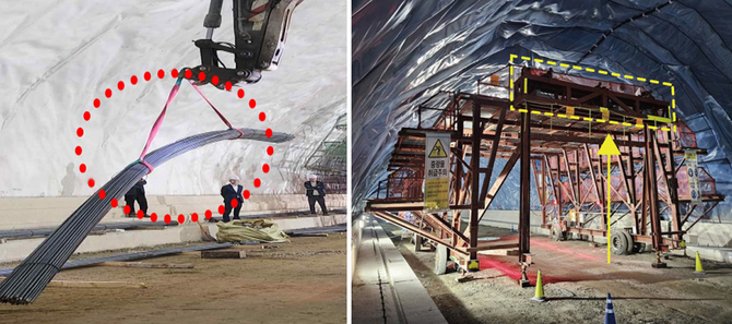 롯데건설, 터널공사에 ‘양중리프트’ 첫 적용…협소 공간 안전성 확보